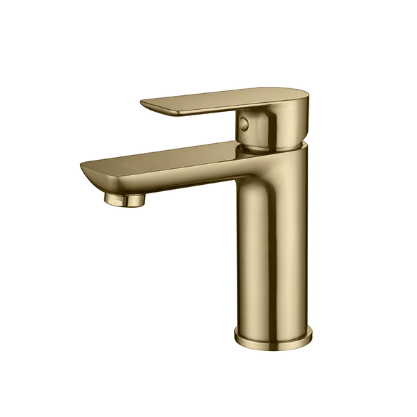 RHINO Basin Mixer - Brushed Gold - VERVE BATHROOM DESIGN