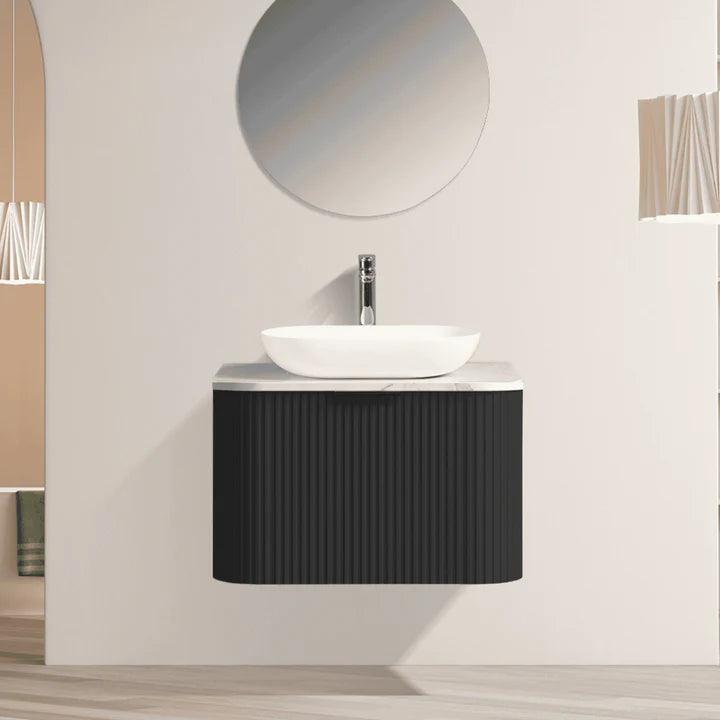 ZEHRA Single & Double Wall Hung Vanity Black - VERVE BATHROOM DESIGN