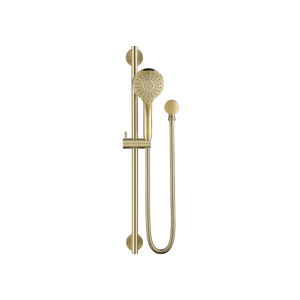 Shower On Rail Set - Brushed Gold - VERVE BATHROOM DESIGN