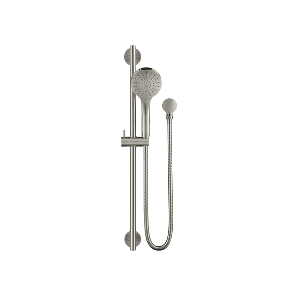 Shower On Rail Set - Brush Nickel - VERVE BATHROOM DESIGN