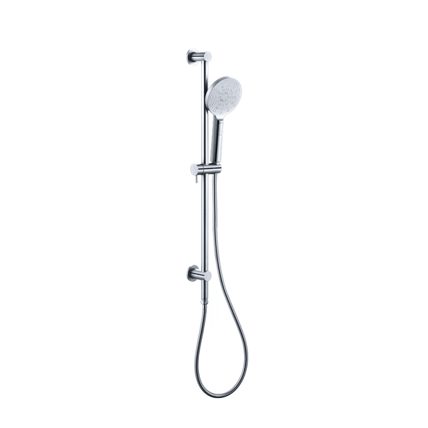 Shower On Rail Set - Top Inlet - Chrome - VERVE BATHROOM DESIGN