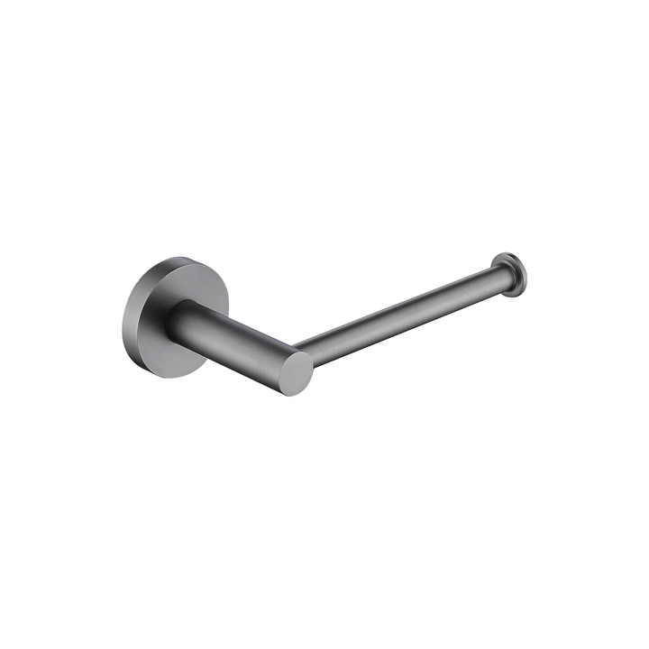 Sebastian Toilet Paper Holder - Brushed Gun Metal - VERVE BATHROOM DESIGN