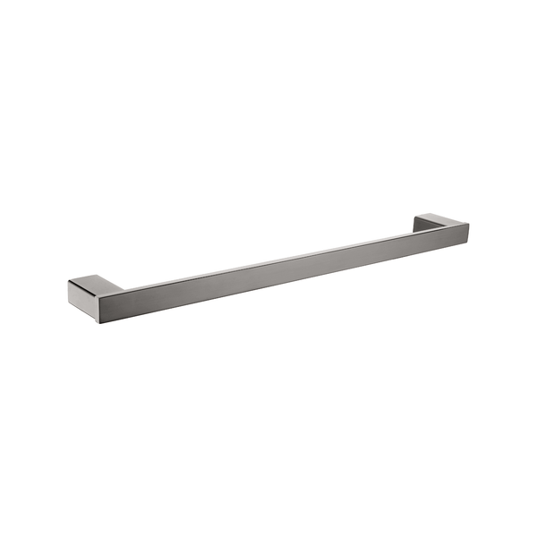 Rhino Single Towel Rail - Brushed Nickel - VERVE BATHROOM DESIGN