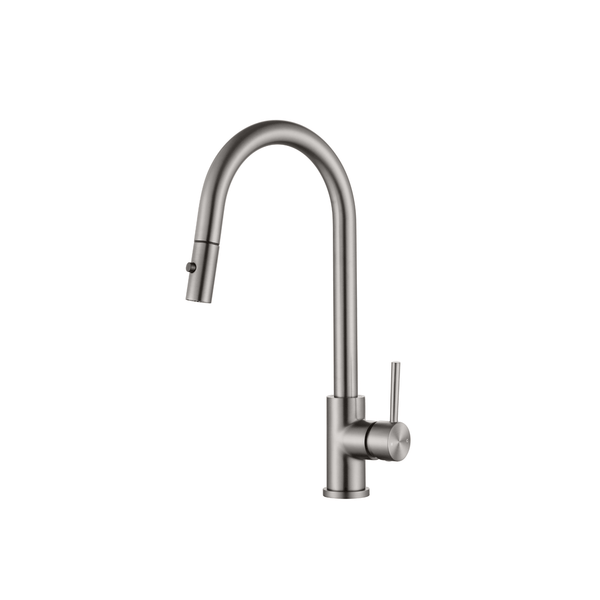 Pull Out Sink Mixer - Brush Nickel - VERVE BATHROOM DESIGN