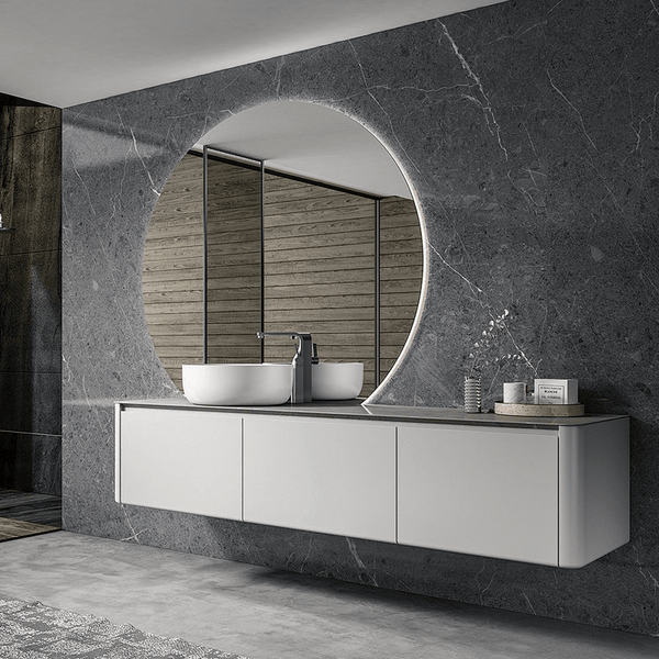 VENICE Wall Hung Single Bowl Vanity Grey 1800mm - VERVE BATHROOM DESIGN