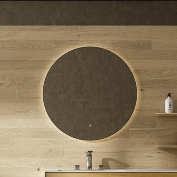 BRAVO Round LED Mirror Dimmable & Anti-Fog 800mm - VERVE BATHROOM DESIGN