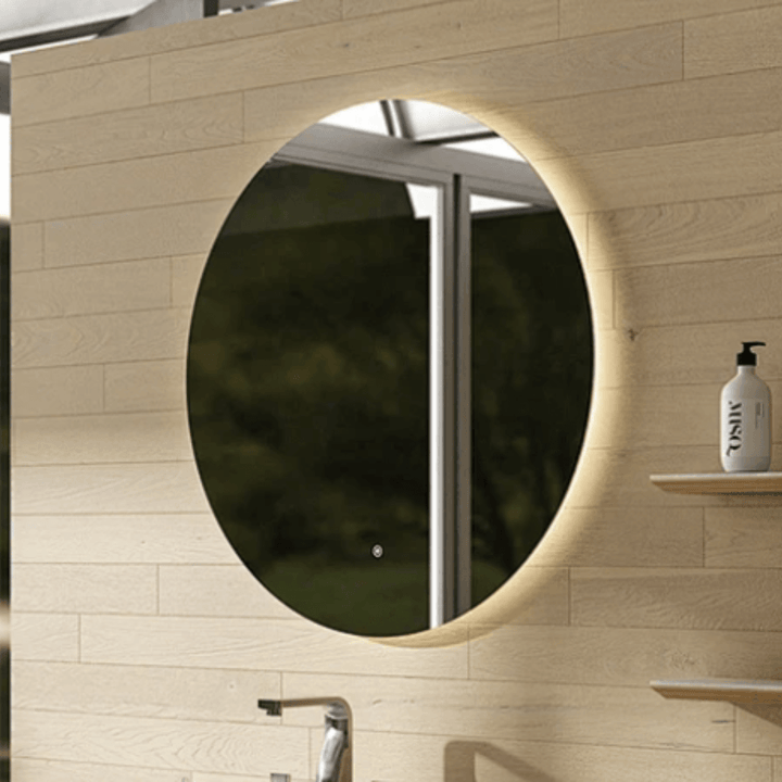 BRAVO Round LED Mirror Dimmable & Anti-Fog 800mm - VERVE BATHROOM DESIGN