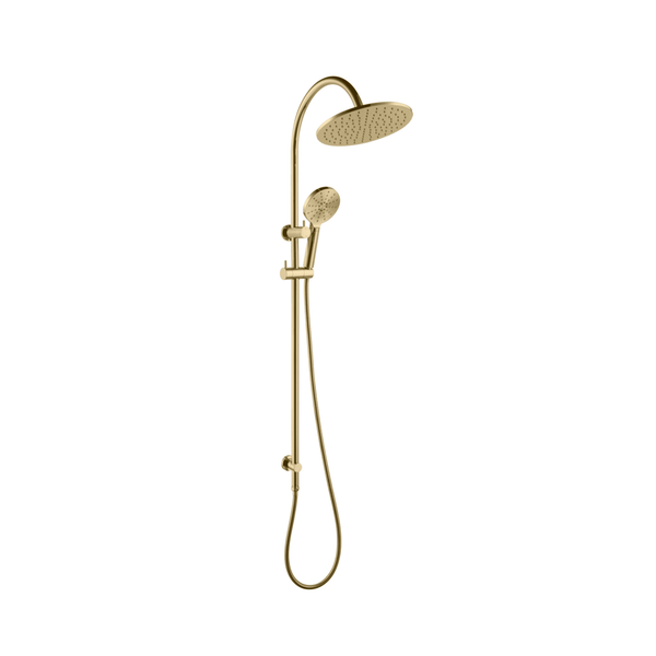 COMBINATION Twin Shower Set 2 in 1 - Brushed Gold - VERVE BATHROOM DESIGN