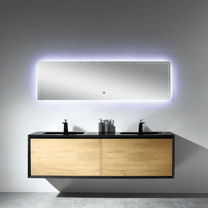 HARLEY Rectangle LED Mirror Dimmable & Anti-Fog 1900*600mm - VERVE BATHROOM DESIGN