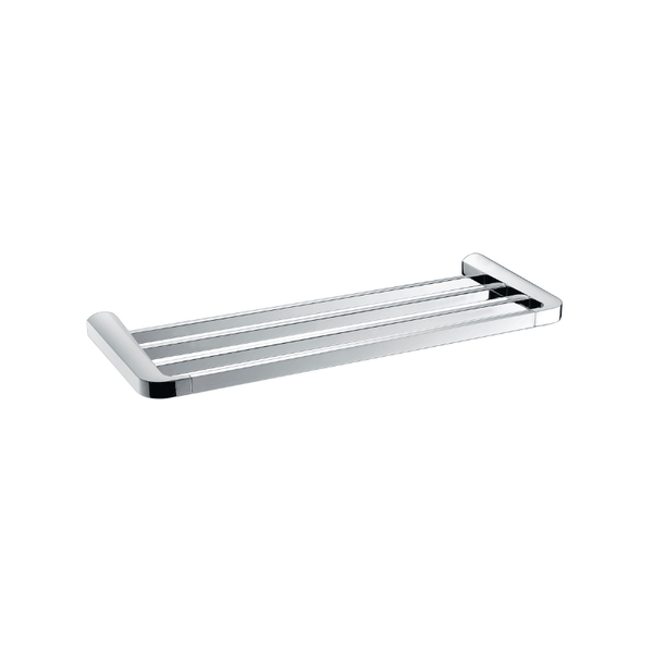 Meven Single Towel Rail - chrome - VERVE BATHROOM DESIGN