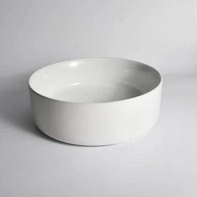 HALO 360mm Round Above Counter Basin - Gloss White - VERVE BATHROOM DESIGN