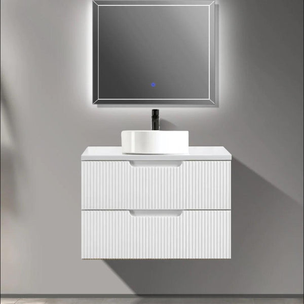 IDA Single & Double Wall Hung Vanity White - VERVE BATHROOM DESIGN