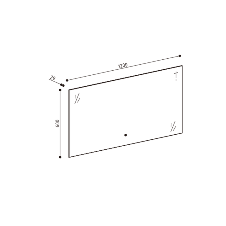 MONTREAL Rectangle LED Mirror Dimmable & Anti-Fog 1200*600mm - VERVE BATHROOM DESIGN