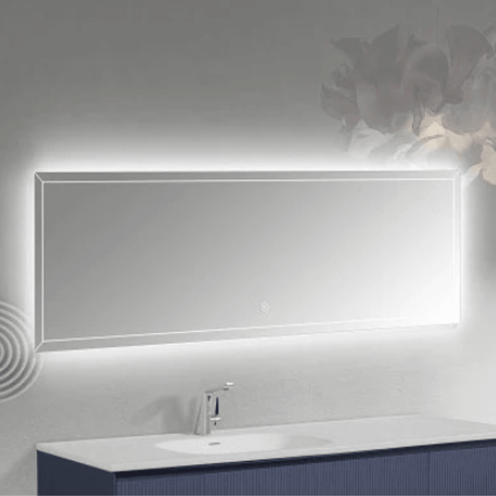 MONTREAL Rectangle LED Mirror Dimmable & Anti-Fog 1200*600mm - VERVE BATHROOM DESIGN