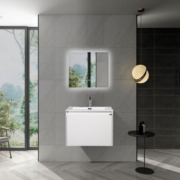 MALTESE Single & Double Wall Hung Vanity White - VERVE BATHROOM DESIGN