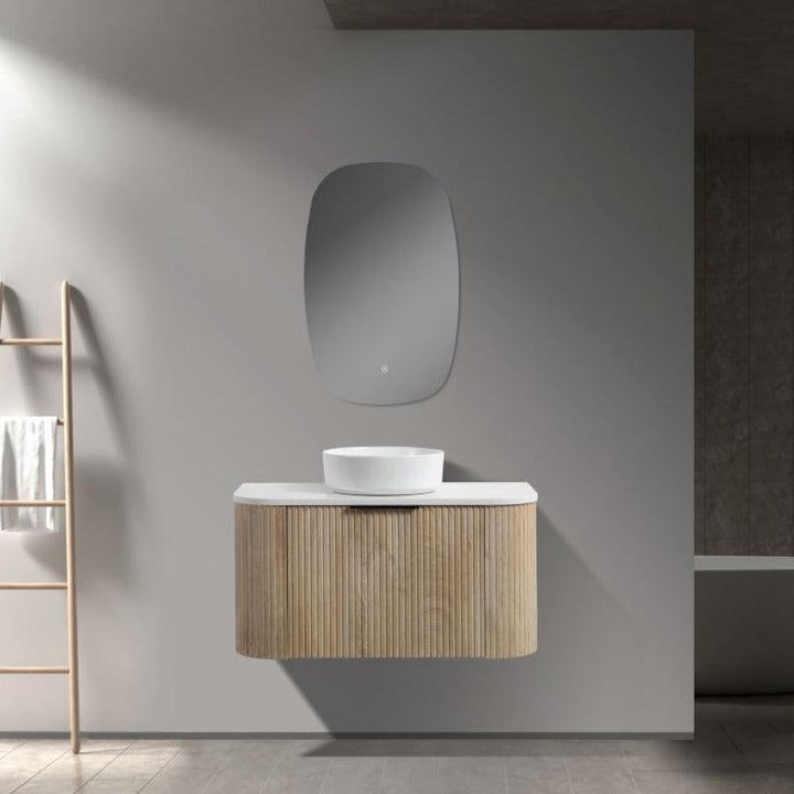 ZEHRA Single & Double Wall Hung Vanity Oak - VERVE BATHROOM DESIGN