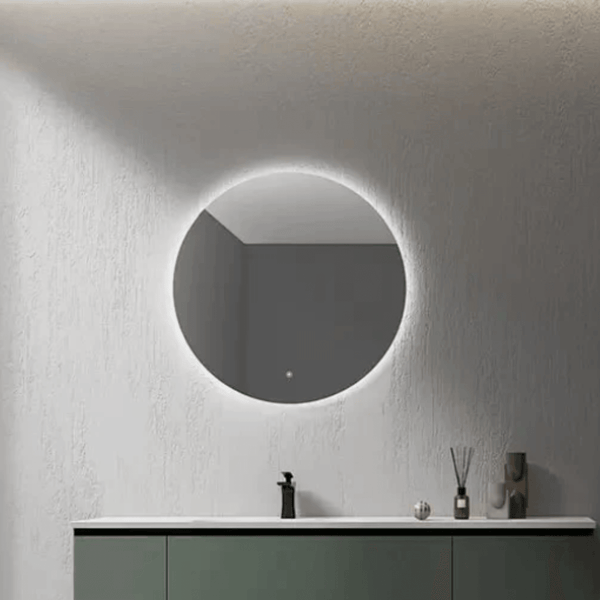 SAHARA Round LED Mirror Dimmable & Anti-Fog 800mm - VERVE BATHROOM DESIGN