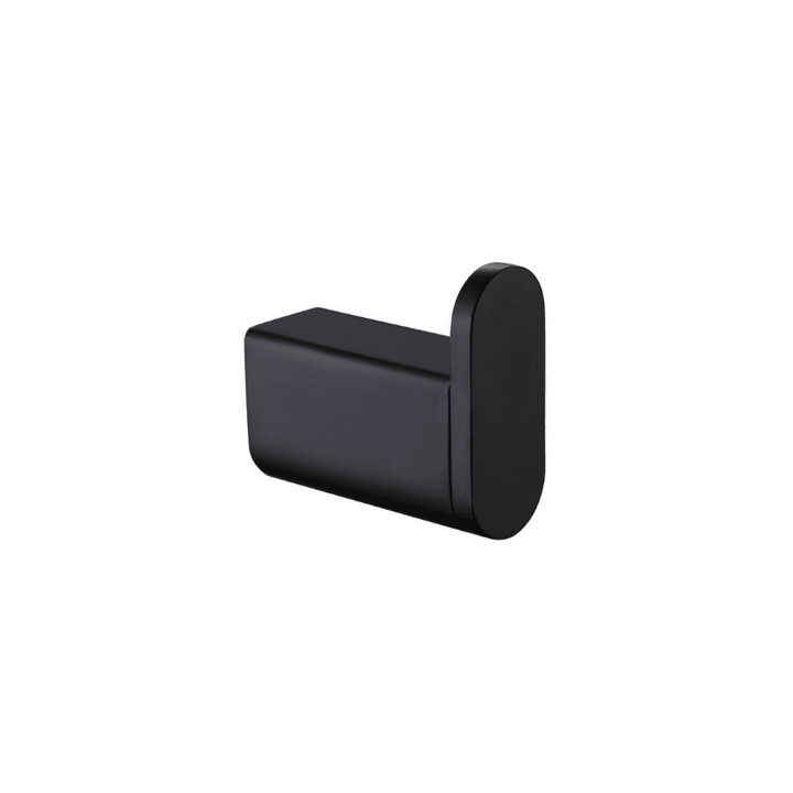 Bravo Robe Hook - Matte Black - VERVE BATHROOM DESIGN