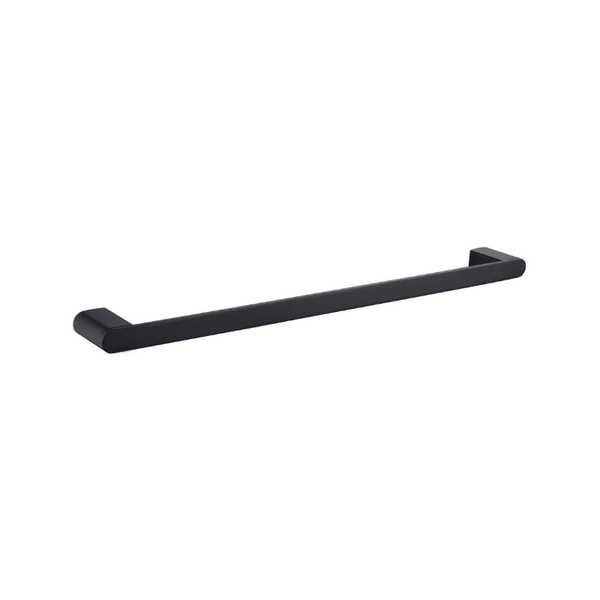 Lexie Single Towel Rail - Matte Black - VERVE BATHROOM DESIGN