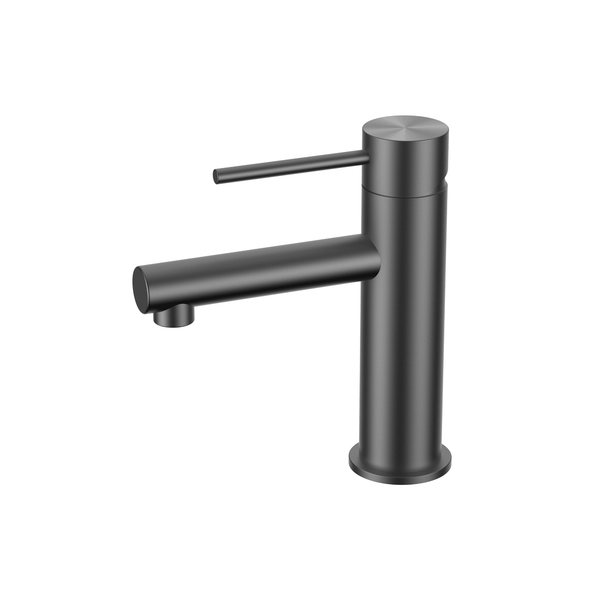 SEBASTIAN Basin Mixer - Brushed Gun Metal - VERVE BATHROOM DESIGN