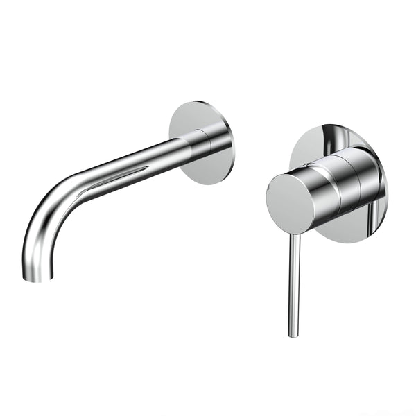 SEBASTIAN tian Wall Basin/Bath Mixer - Chrome - Flat - VERVE BATHROOM DESIGN