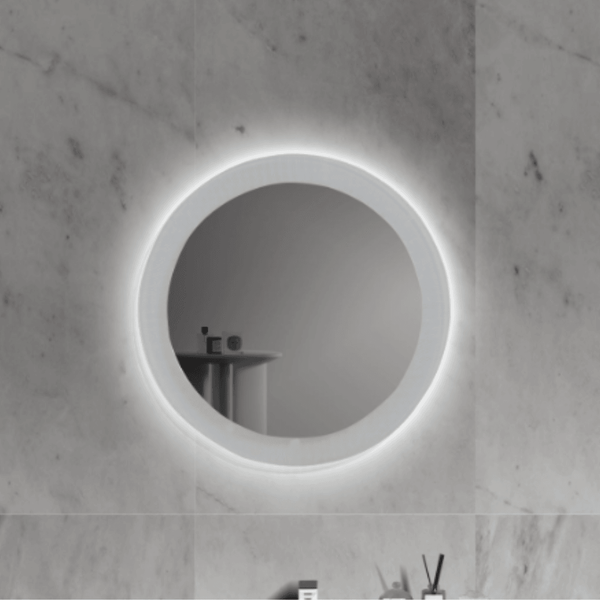 TASMAN Round LED Mirror Dimmable & Anti-Fog 800mm - VERVE BATHROOM DESIGN