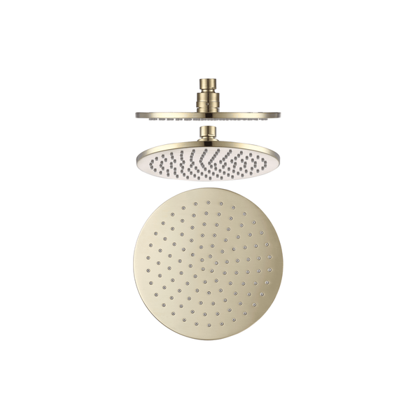 SEBASTIAN Brass Shower Rose - Brushed Gold - VERVE BATHROOM DESIGN