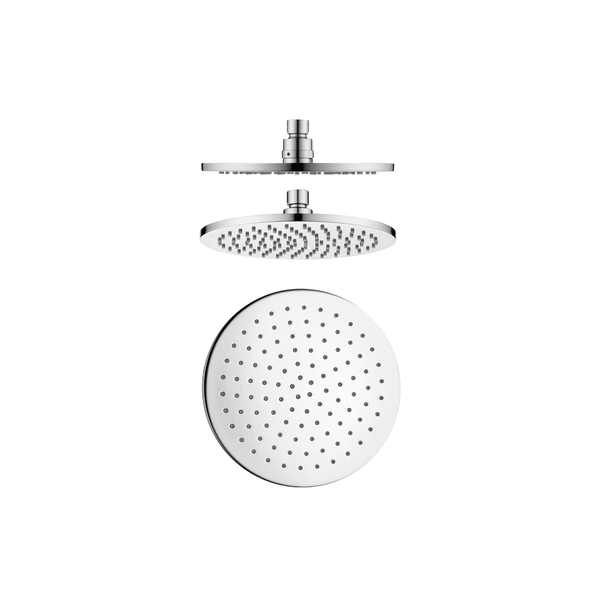 SEBASTIAN Brass Shower Rose - Chrome - VERVE BATHROOM DESIGN