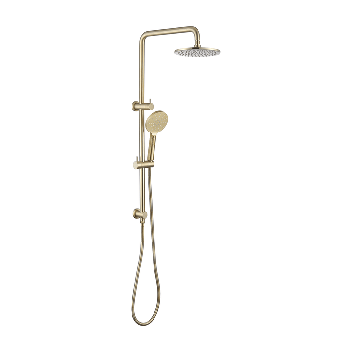 RHINO Twin Shower Set 2 in 1 Rain Shower - Brushed Gold - VERVE BATHROOM DESIGN