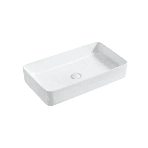 SLIM2 Rectangle Bench Ceramic Basin 610x350mm - Matte White E6275