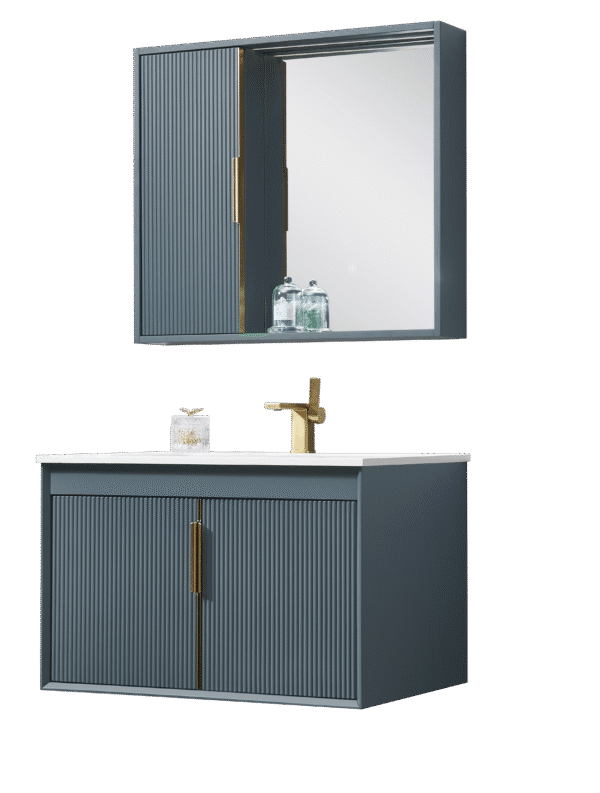 IVY MIRROR CABINET - TEAL - 900MM