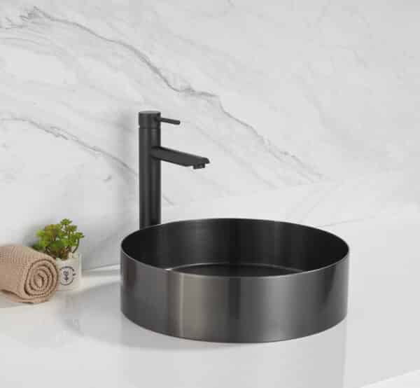 Stainless steel wash basin Gunmetal 400x400x110