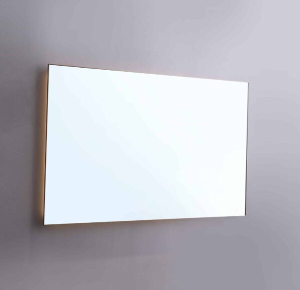 YAZ Framed Mirror 1200x30x700 Gunmetal