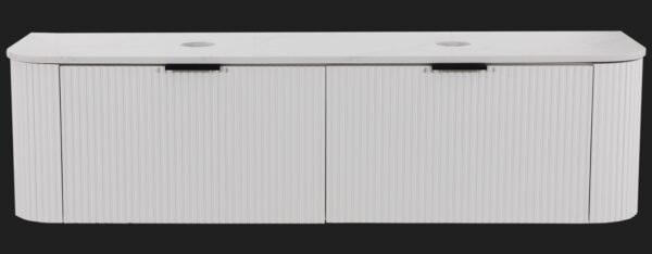 Zehra 1800 Double Wall Hung Vanity White PU007