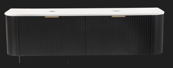 Zehra 1800 Double Wall Hung Vanity Matte Black PU008