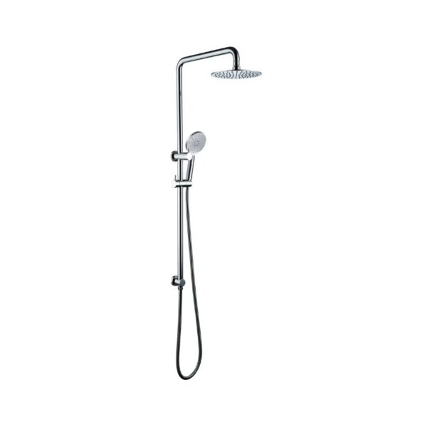 RHINO Twin Shower Set 2 in 1 Rain Shower Top Inlet - Chrome Plated