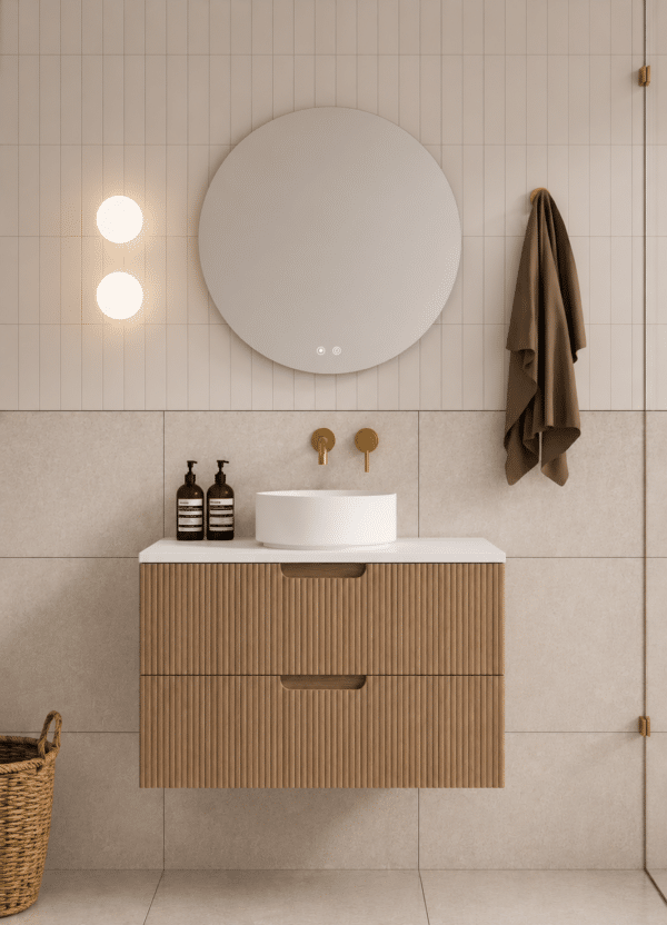 Ida Oak Wall Hung Vanity 750mm