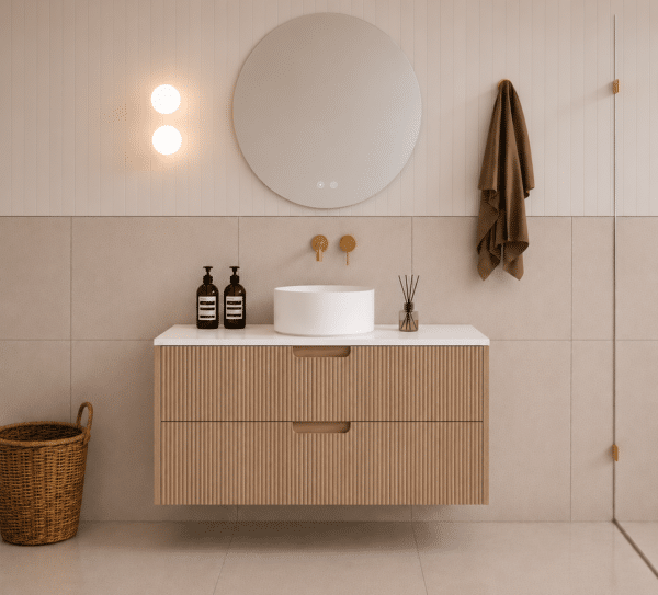 Ida Oak Wall Hung Vanity 900mm