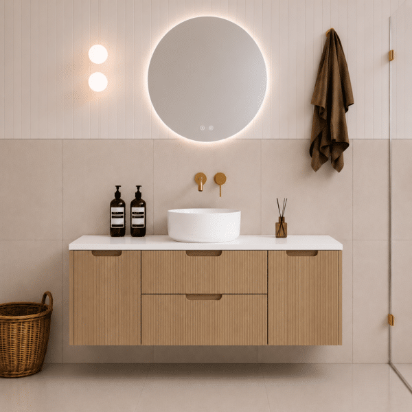 Ida Oak Wall Hung Vanity 1200mm