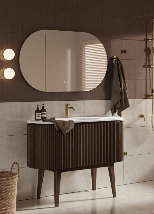 Abigail Mocha Oak Floor Standing Vanity 1200mm
