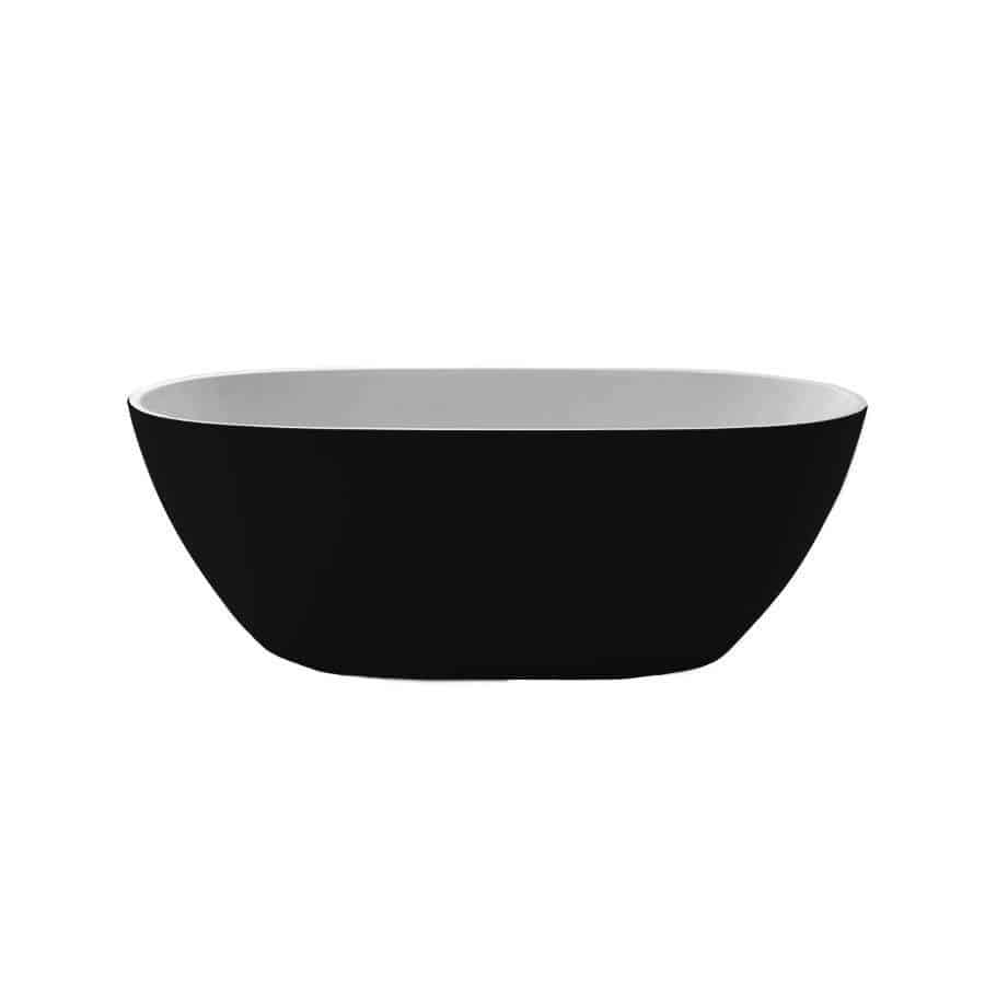 Oval – Black Freestanding Bath 1700mm