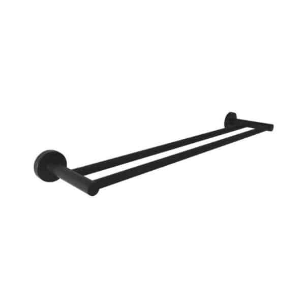 Sofia – Black Double Towel Rail 600mm