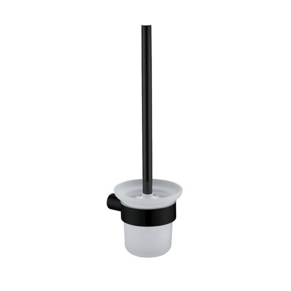 Saturn – Black Toilet Brush & Holder