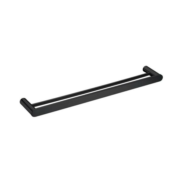 Saturn – Black Double Towel Rail 600mm