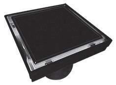 Tile Insert Grate 110mm x 80mm Black