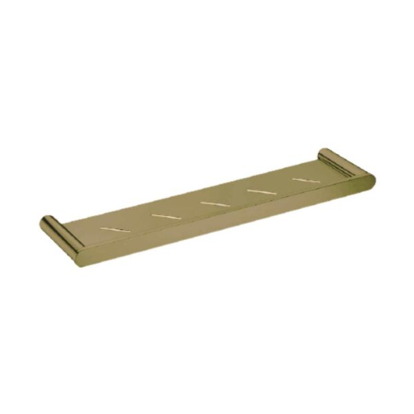 Saturn – Brushed Gold Vanity Shelf