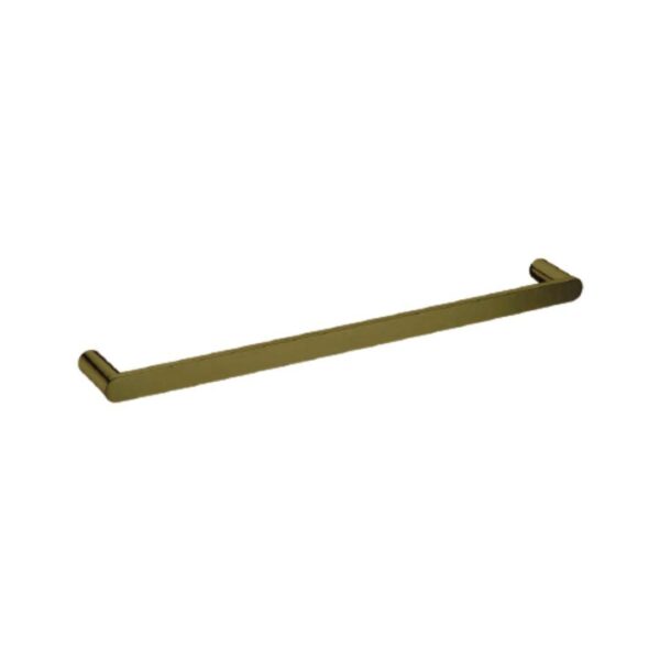 Saturn – Brushed Gold Single Towel Rail 600mm