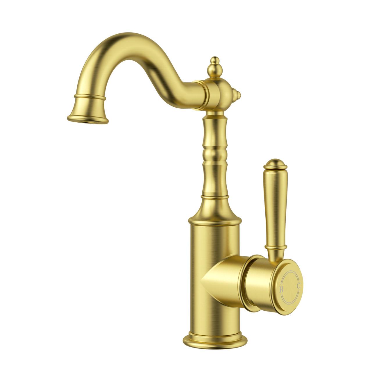 Balmoral – Brushed Gold Basin Mixer
