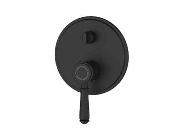 Balmoral – Matte Black Bath/Shower Mixer With Diverter