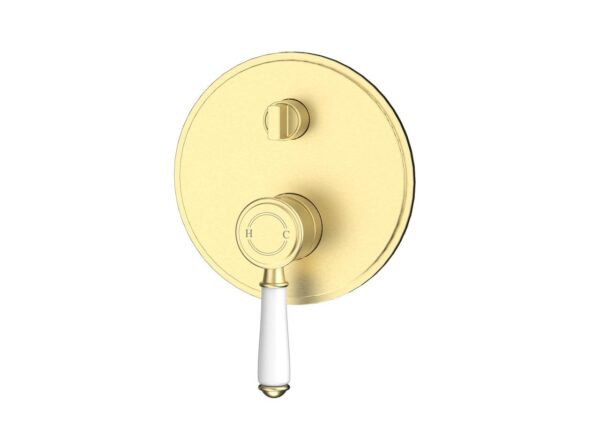 Charlotte – Brushed Gold Bath/Shower Mixer With Diverter